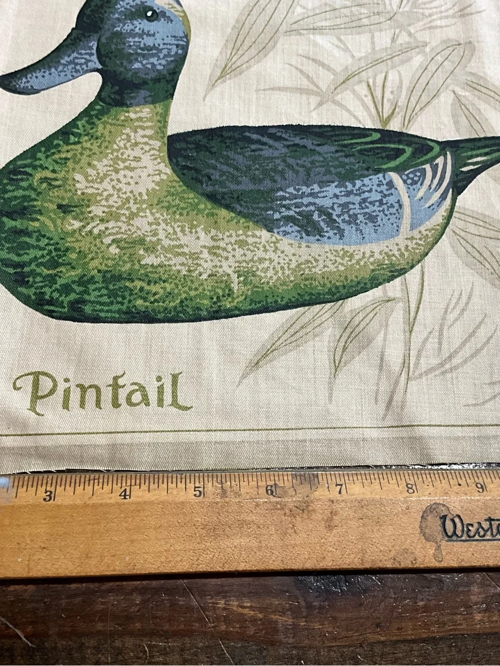 Vintage Lot of 4 Duck Bird Panels 11”x13” Crafting Squares Goose Pintail